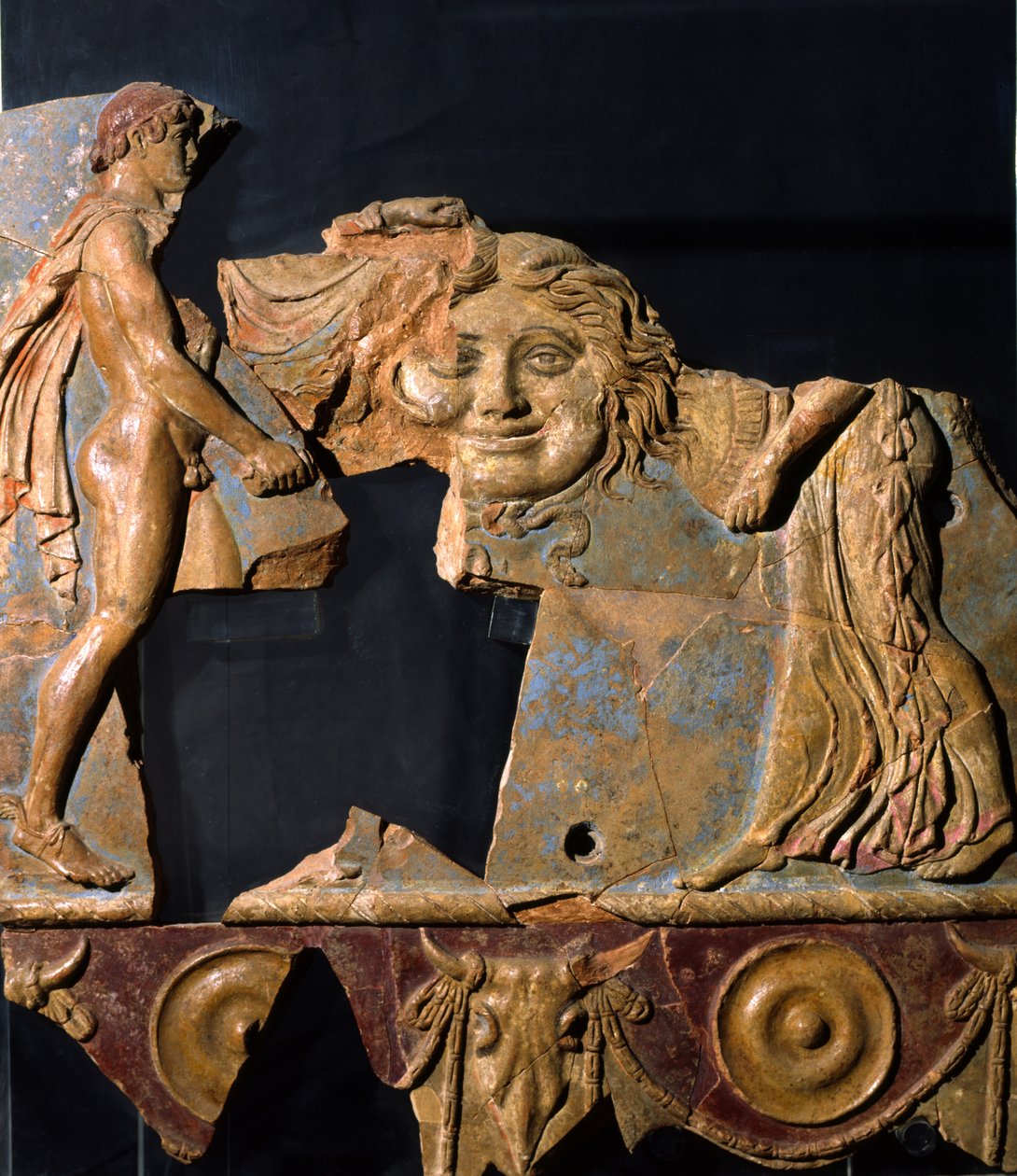 Relief fra området omkring Apollontemplet, Palatinerhøjen, Rom (terracotta) af Roman