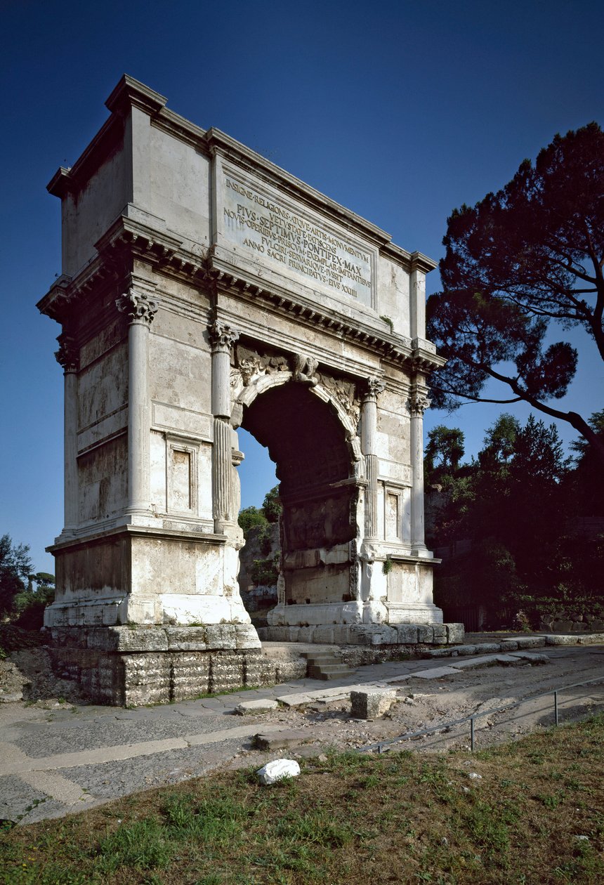 Romersk kunst: Titusbuen (Tito) erige i 81 e.Kr. Rom, Italien af Roman