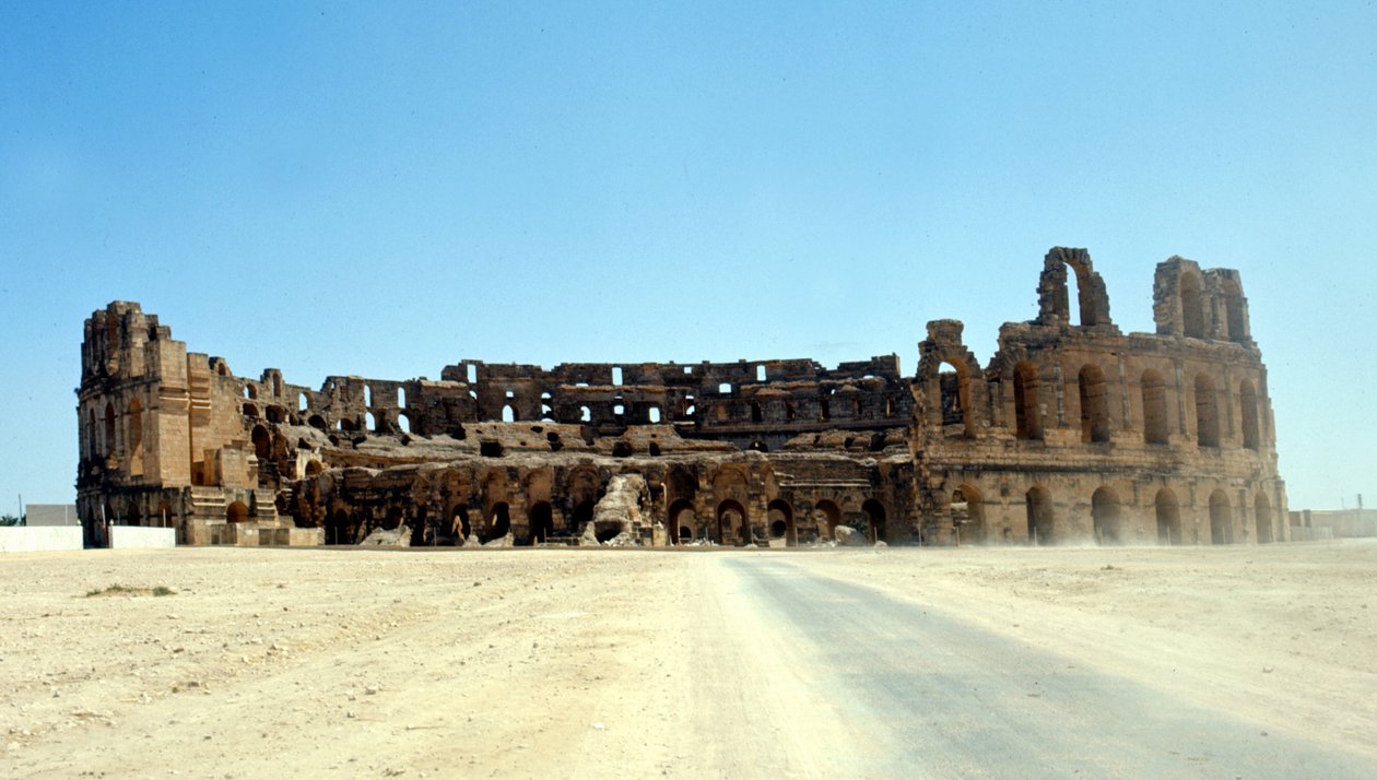 Roman Colosseum i El-Djem, Tunesien. af Roman