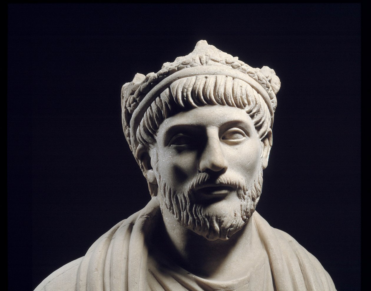 Romersk græsk kunst: Skulptur af den romerske kejser Julien ler frafaldne (331 - 363) (4. århundrede ap. JC) Paris, Musee Du Louvre af Roman