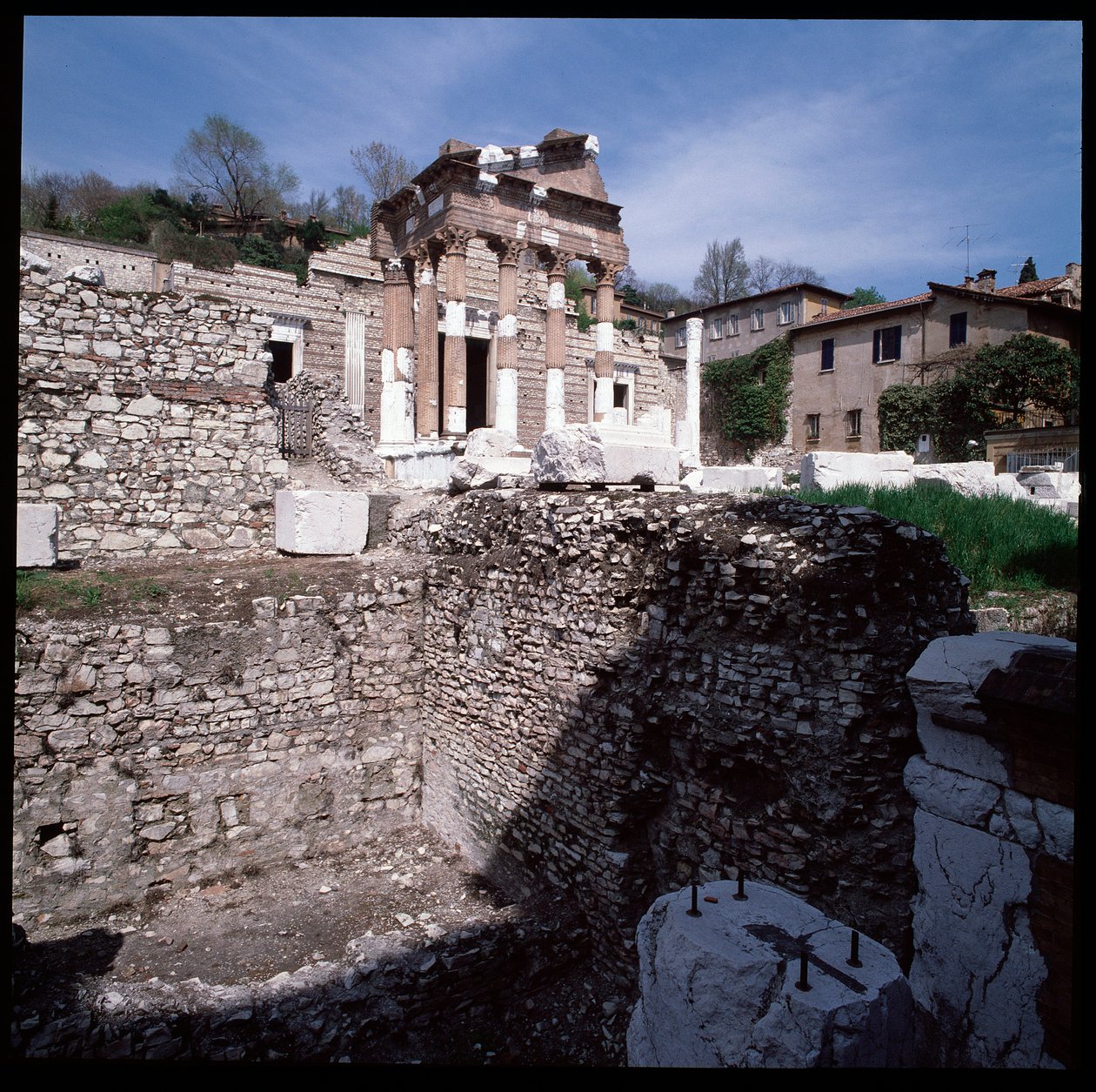 Romersk kunst: udsigt over hovedstaden, 73 AD, Brescia, Italien af Roman