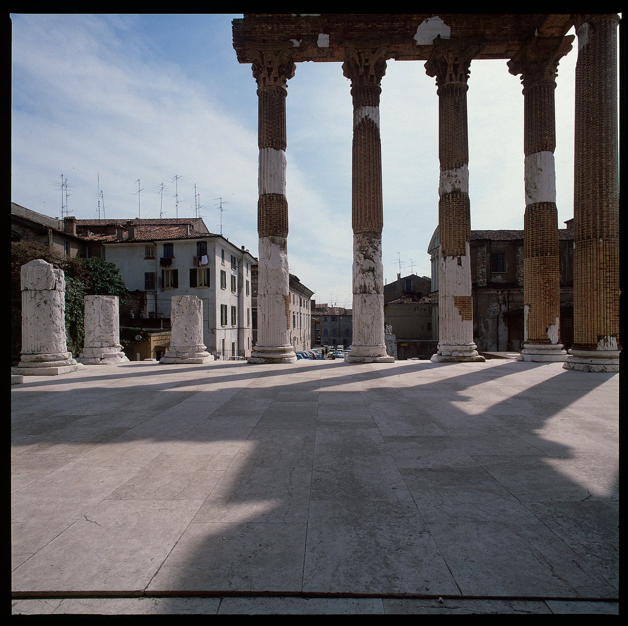 Romersk kunst: udsigt over hovedstaden (hovedstaden), 73 AD, Brescia Italien af Roman