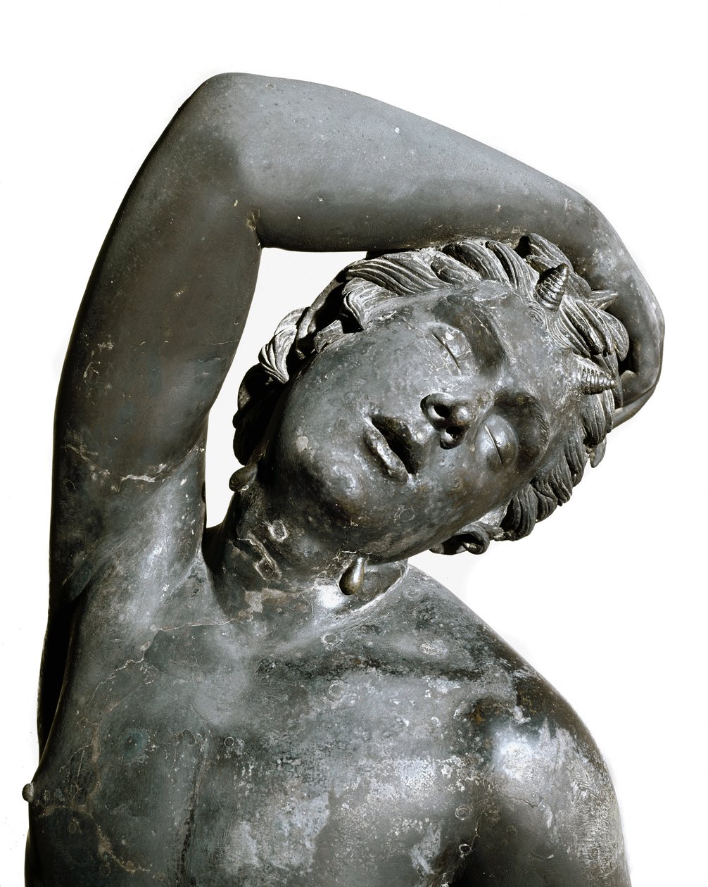 Satyr, bronzestatue af Roman