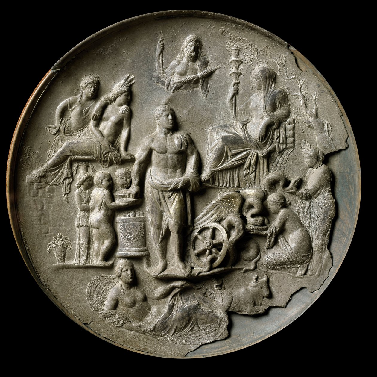 Sølvpatera fra Aquileia med en allegori om frugtbarhed af Roman