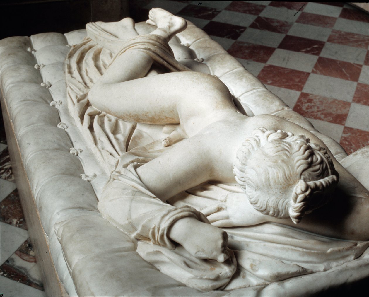 Sovende Hermafrodit (marmorskulptur, 2. århundrede f.Kr.) af Roman