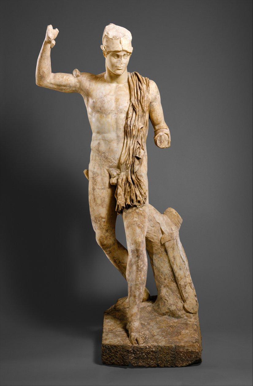 Statue af en såret kriger, ca. 138-181 e.Kr. (marmor) af Roman