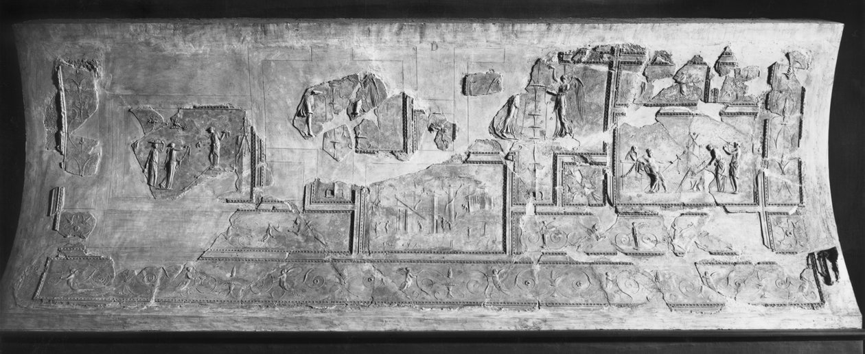 Stuccoer fra Isis præstindes hus; fra haverne i Villa Farnesina (stuk) af Roman