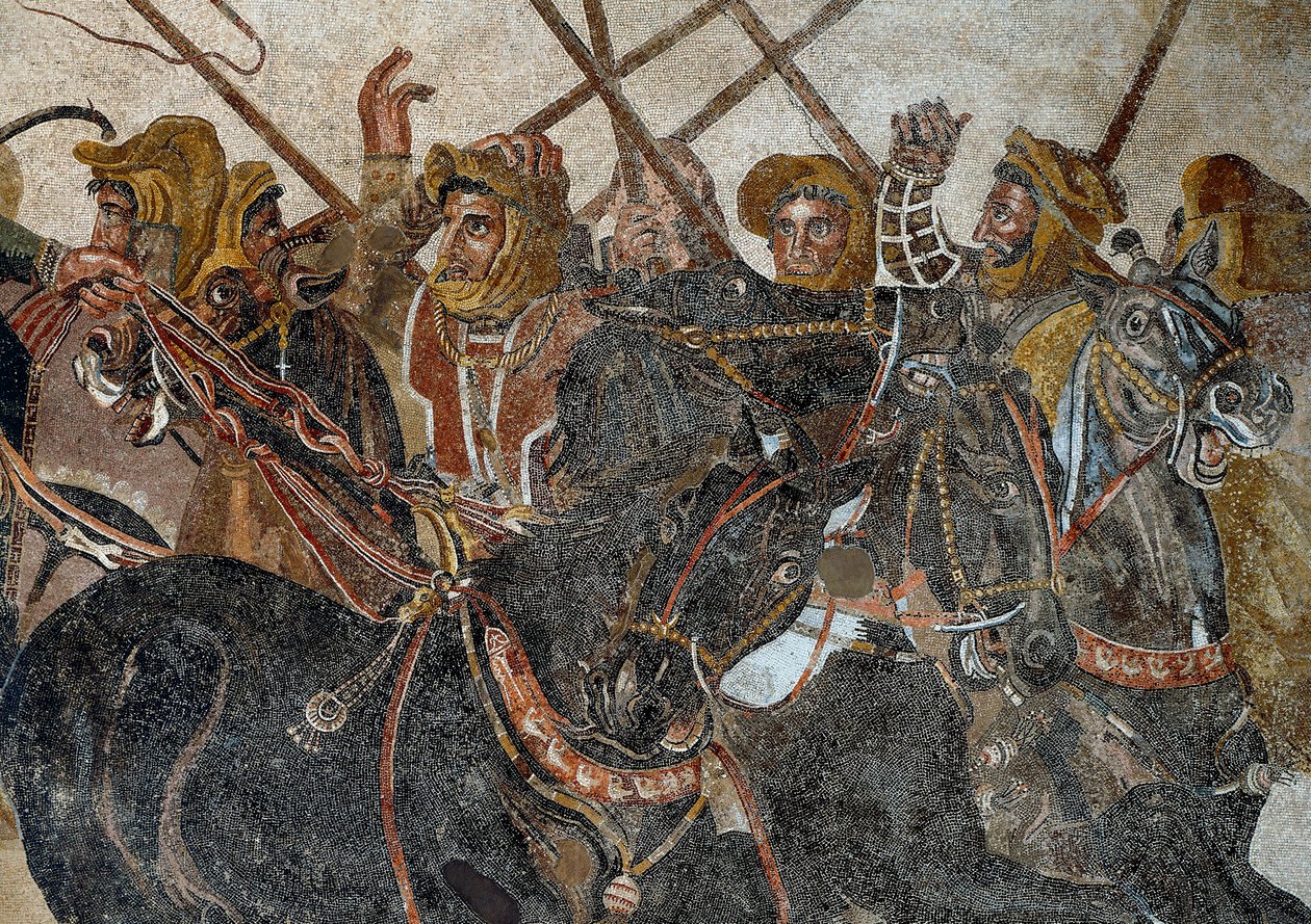 Slaget ved Issos vundet af Alexander III den Store mod Darios af Roman