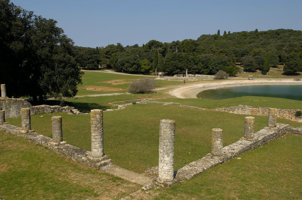 Den romerske villa i Verige Bay, Brijuni, Kroatien af Roman