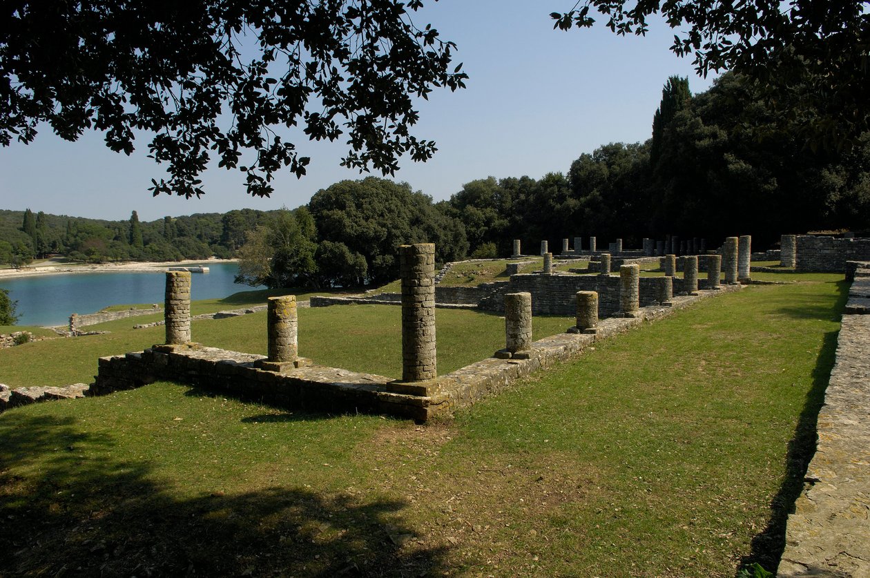Den romerske villa i Verige Bay, Brijuni, Kroatien af Roman