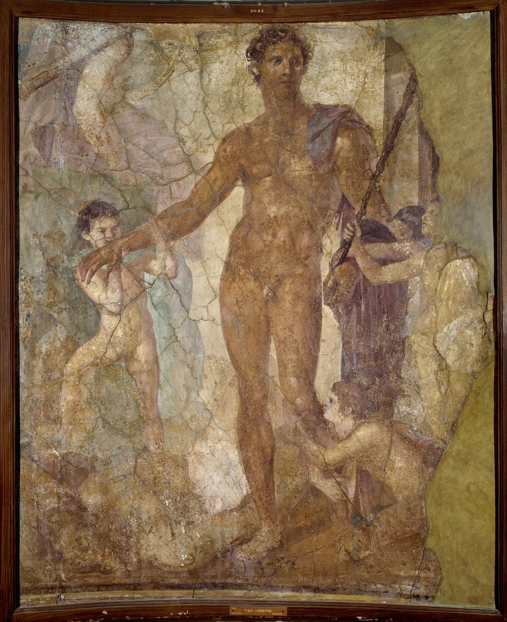 Thesee Liberateur (og Minotauren). Fresco af Roman
