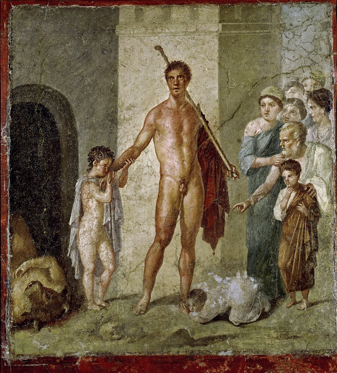 Theseus befrier børn fra Minotaurus, fra Gavius Rufus