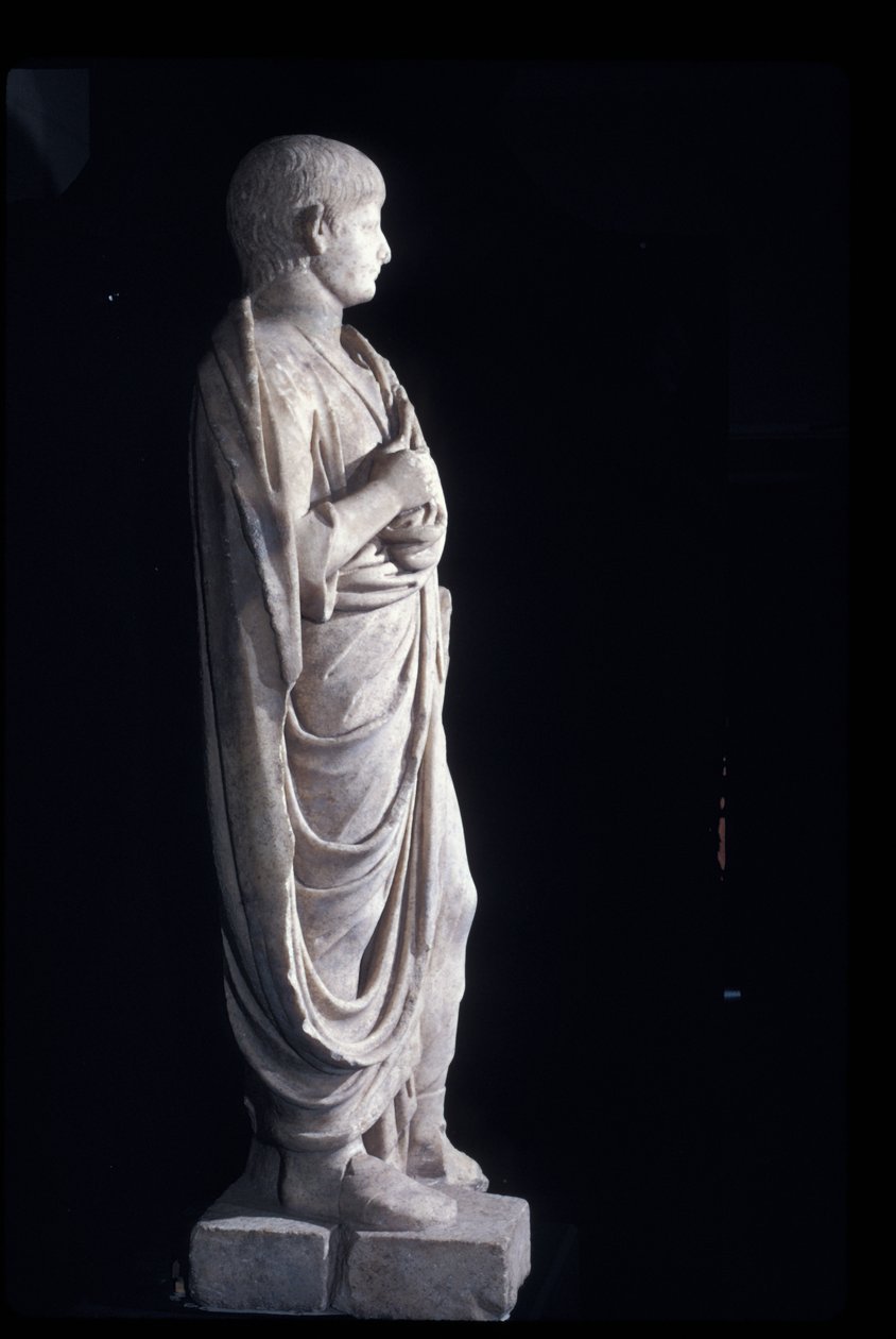 Togate-statue af den unge Nero, ca. 50 AD (marmor) af Roman