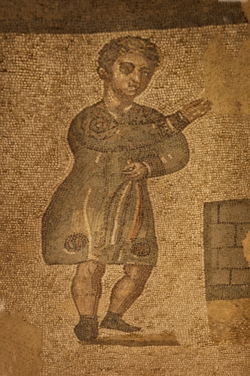 Two Apse Room, gulvmosaik, Villa Romana del Casale, Piazza Armerina, Sicilien, Italien (foto) af Roman