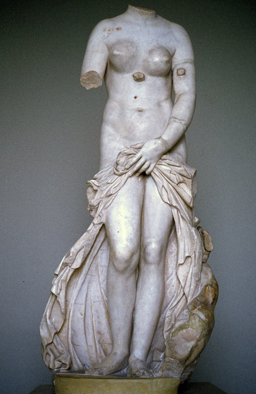 Venus Laudolina eller anadyomene. skulptur, Museum of Syracuse, Sicilien, Italien. af Roman