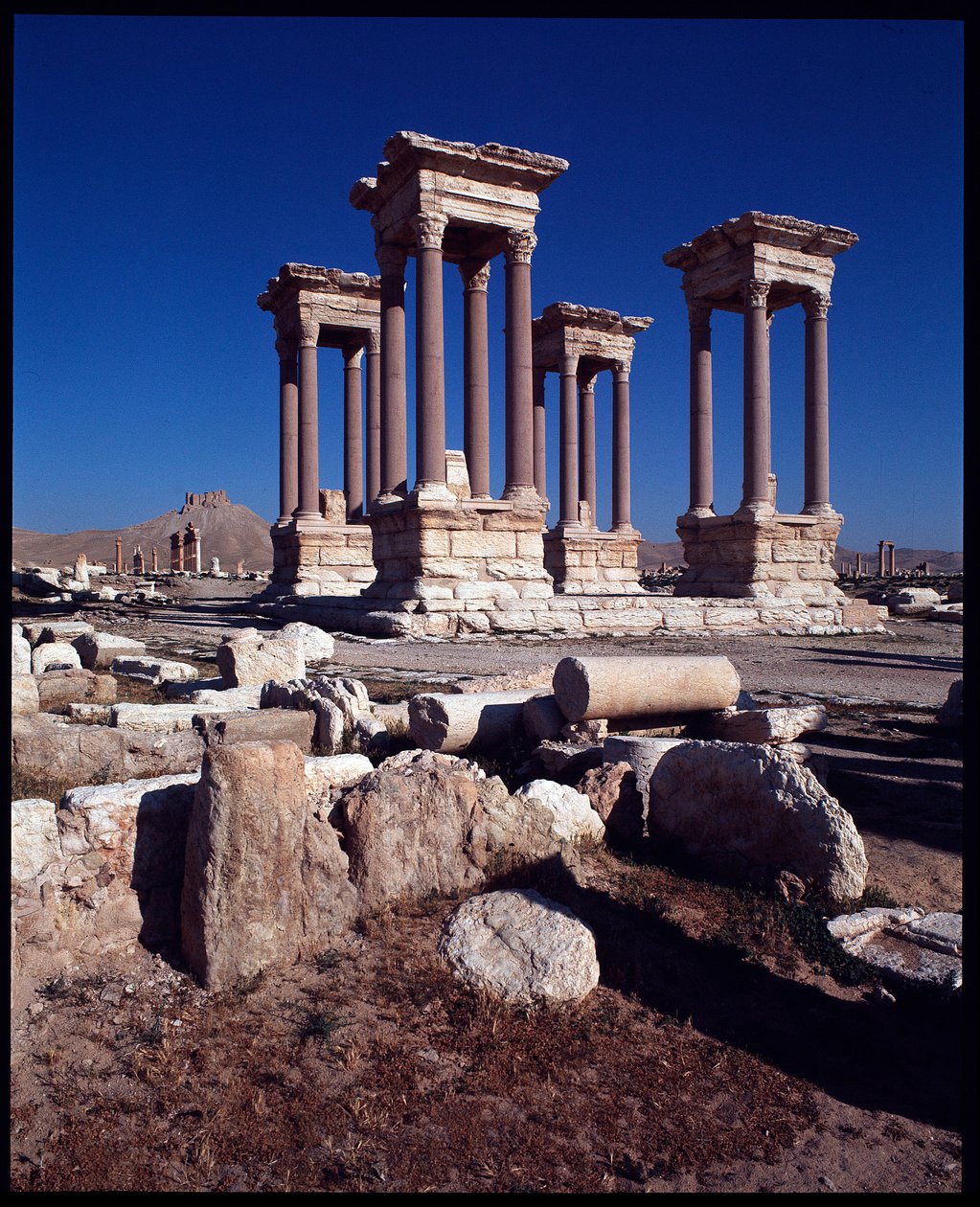 Udsigt over Tetrapylon (fotografi) af Roman