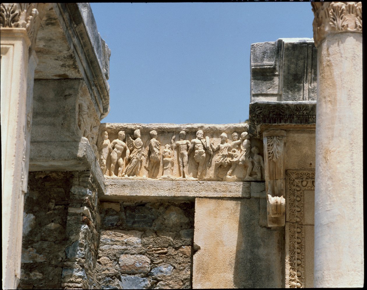 Udsigt over Hadrians tempel af Roman