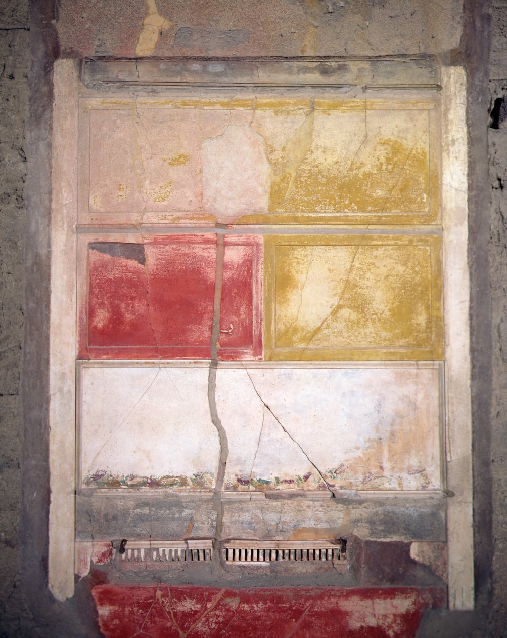 Vægdekoration, Pompei, Italien (fresco) af Roman