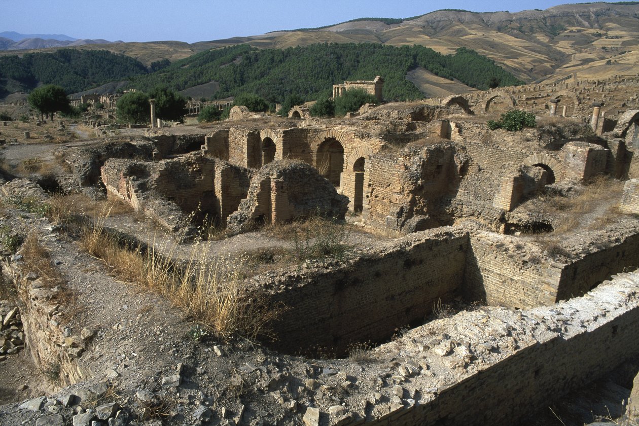 Generelt billede af badene, højkejsertid (27 f.Kr.-395 e.Kr.) af Roman Imperial Period