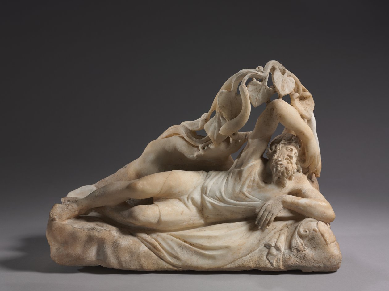 Jonah Under the Gourd Vine, 280-290 (marmor) af Roman Imperial Period