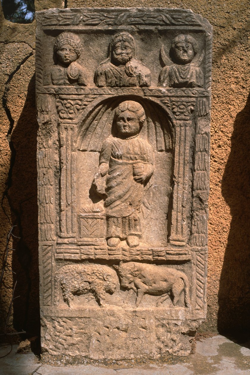 Stela, højkejsertid (27 f.Kr.-395 e.Kr.) af Roman Imperial Period
