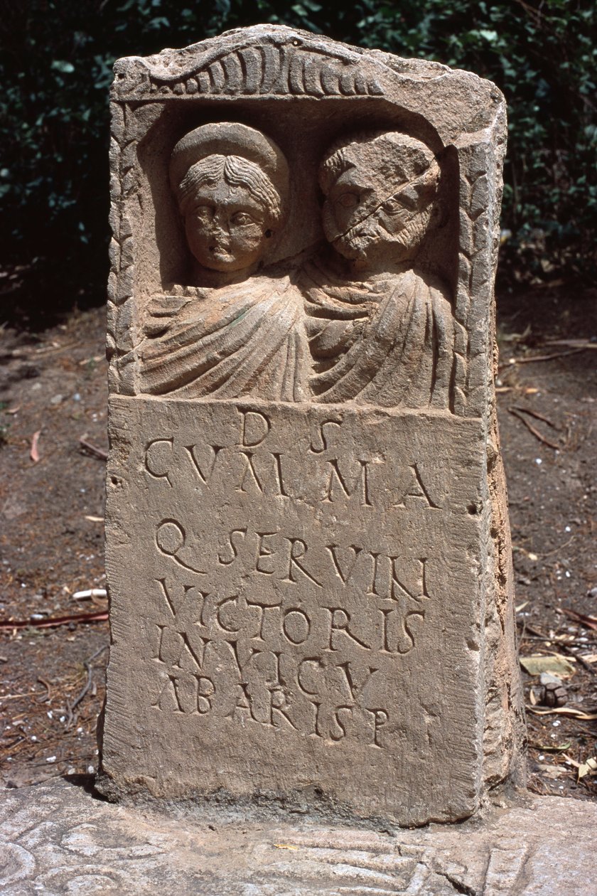 Stela, højkejsertid (27 f.Kr.-395 e.Kr.) af Roman Imperial Period