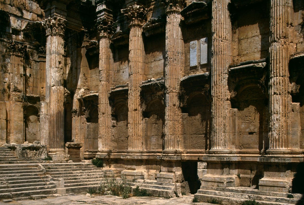Bacchus tempel, detalje, højkejsertid (27 f.Kr.-395 e.Kr.) af Roman Imperial Period