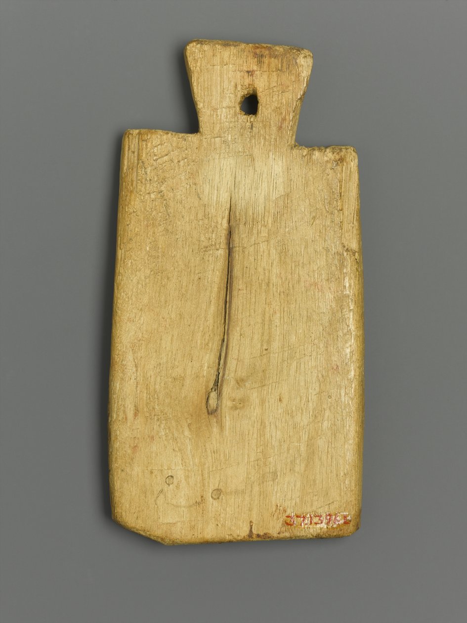 Mummy Tag with Greek Inscription (wood & pigment) af Roman Period Egyptian