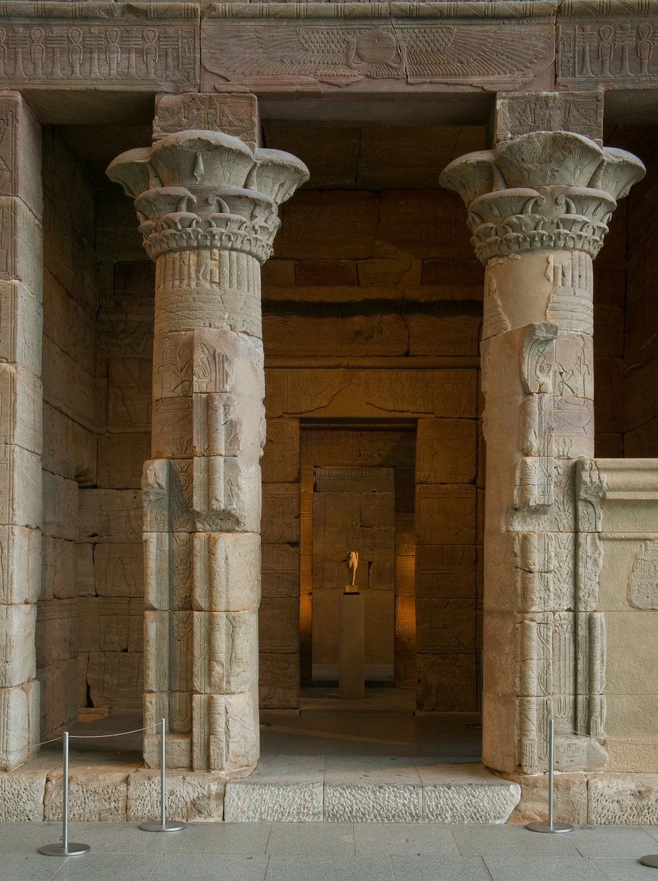 Dendur-templet, ca.10 f.Kr. (aeolisk sandsten) af Roman Period Egyptian