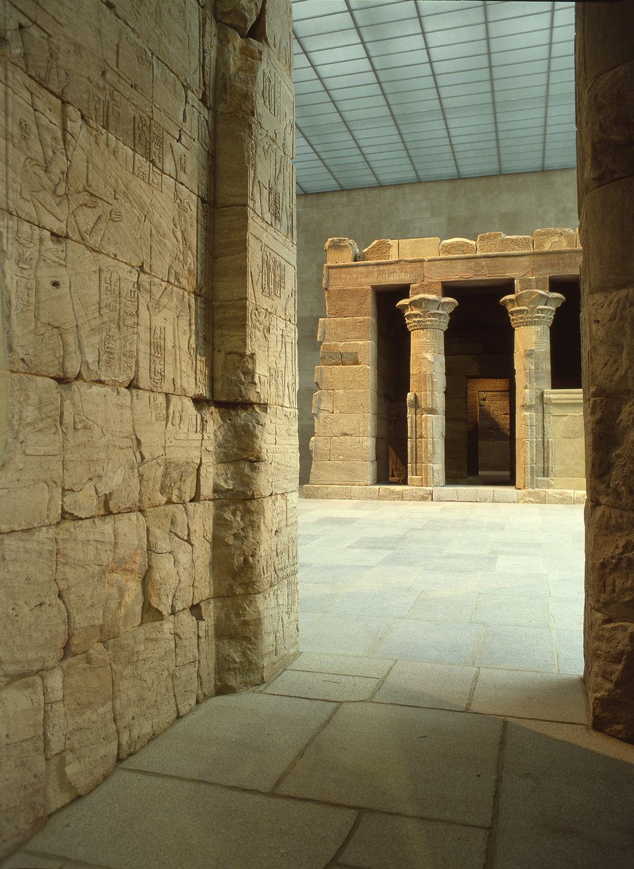 Dendur-templet, ca. 10 f.Kr. (æolisk sandsten) af Roman Period Egyptian