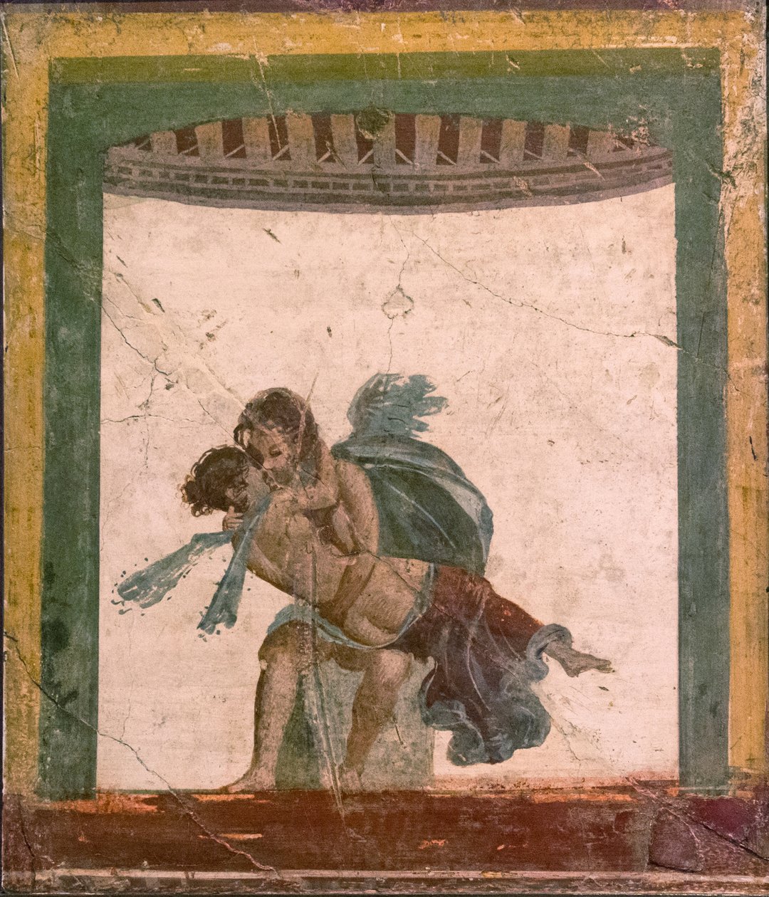 Amor og Psyche, 1. H. 1. århundrede. AD. af Roman Pompeian wall painting.