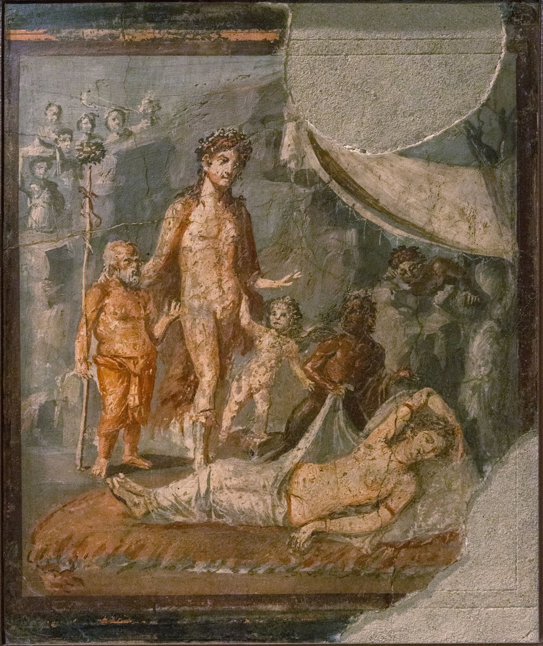 Ariadne forladt af Theseus på Naxos, 1. H. 1. århundrede. AD. af Roman Pompeian wall painting.