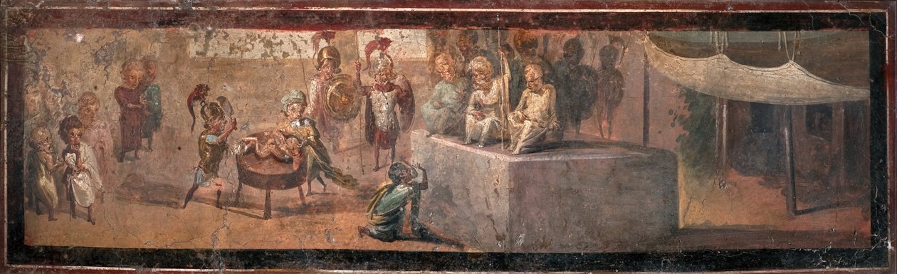 Salomons dom, 1. årtusinde. af Roman Pompeian wall painting.