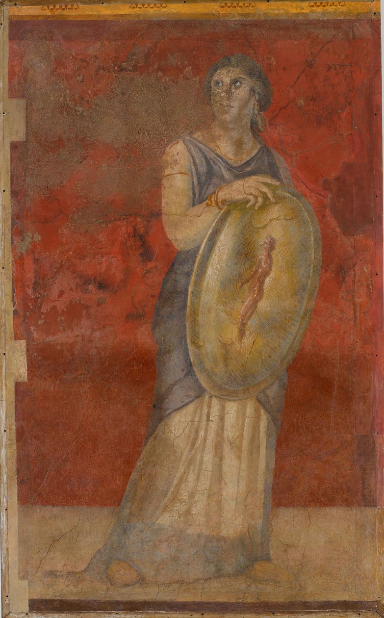 Stående kvinde med et skjold, ca. 50–40 f.Kr. af Roman Republican Period