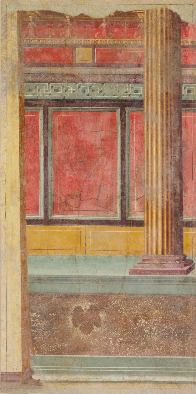 Vægmaleri fra en villa i Boscoreale, ca.50-40 f.Kr. af Roman Republican Period