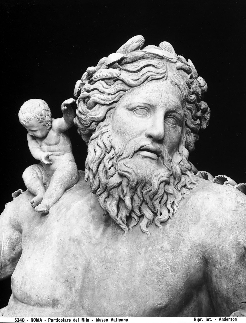 Allegori af Nilen (marmor) (detalje af 264717) af Roman Roman