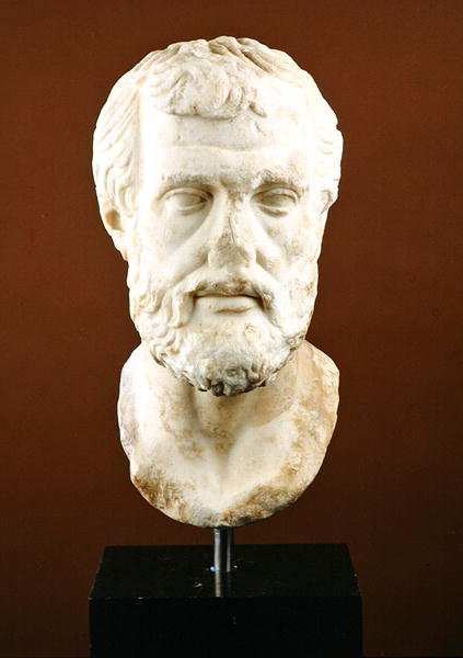 En taler eller filosof, ca. 300 f.Kr. (marmor) af Roman Roman