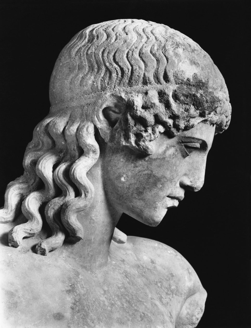 Apollo (marmor) (s/h foto) (detaljer) af Roman Roman