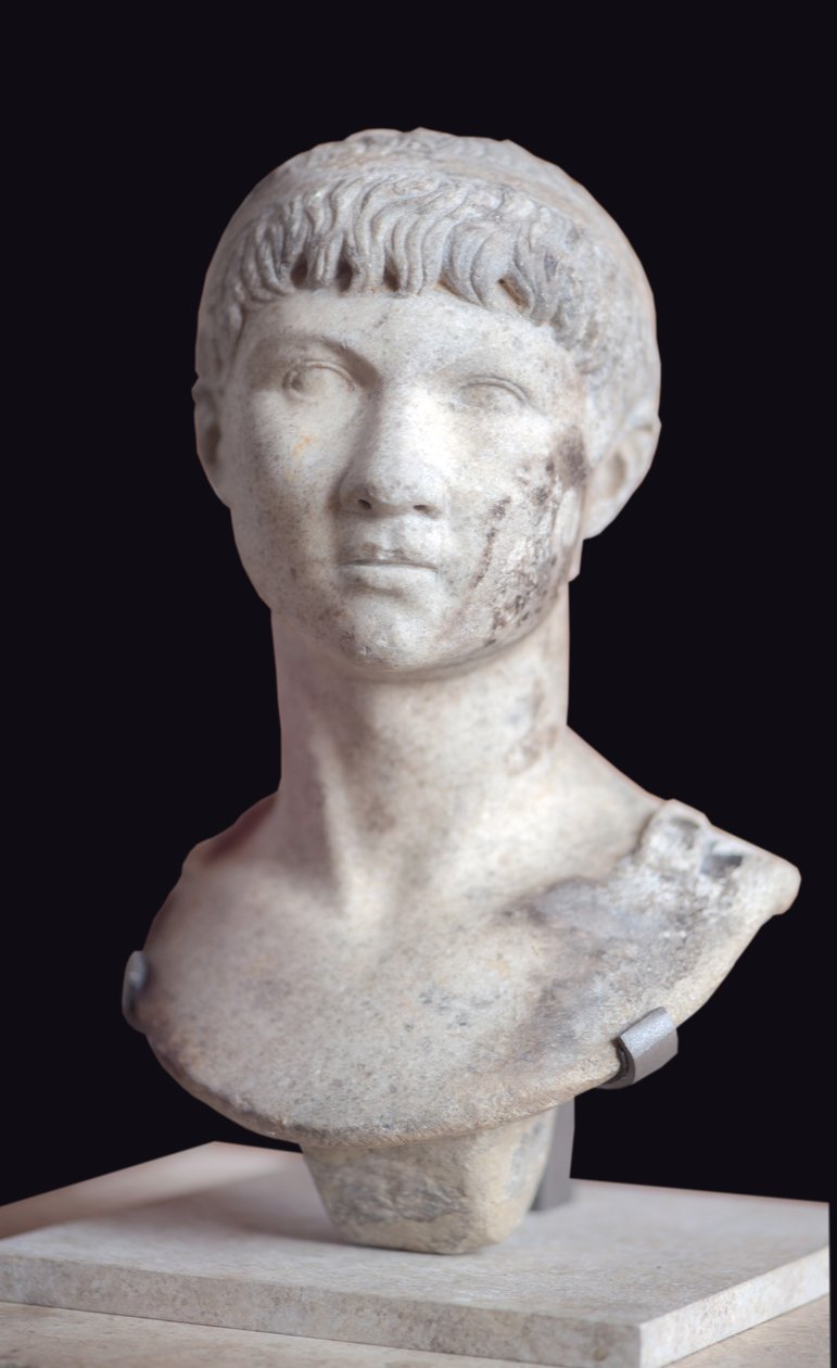Art Rom Buste af Ptolemæus af Mauretanien (10 f.Kr. - 40 e.Kr.) marmor af Roman Roman