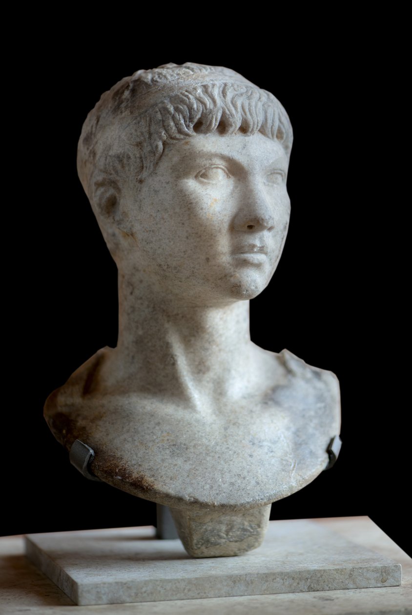 Art Rom Buste af Ptolemæus af Mauretanien (10 f.Kr. - 40 e.Kr.) marmor af Roman Roman