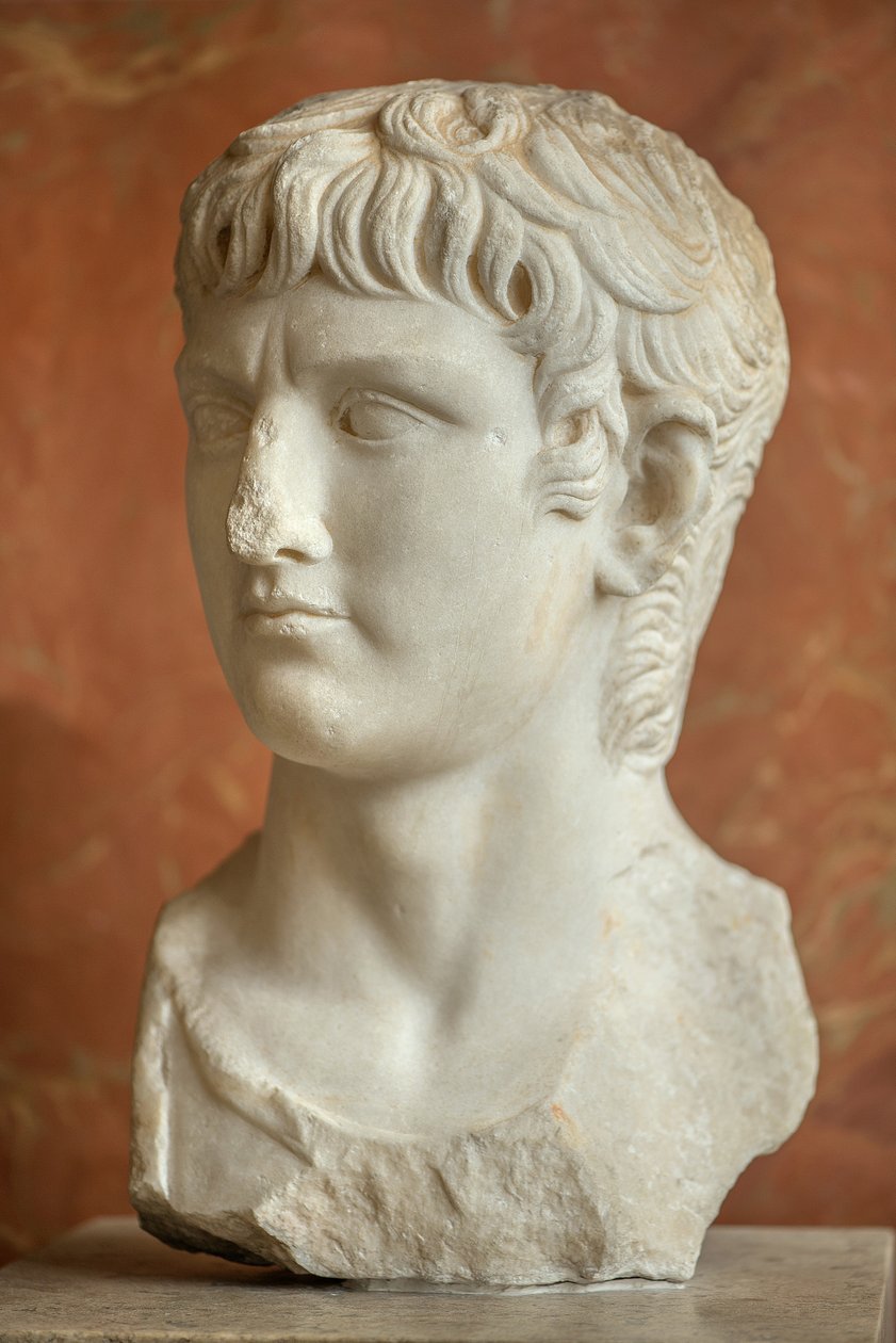 Art Rom Buste af den romerske general Germanicus (15 f.Kr. - 19 e.Kr.) marmor af Roman Roman
