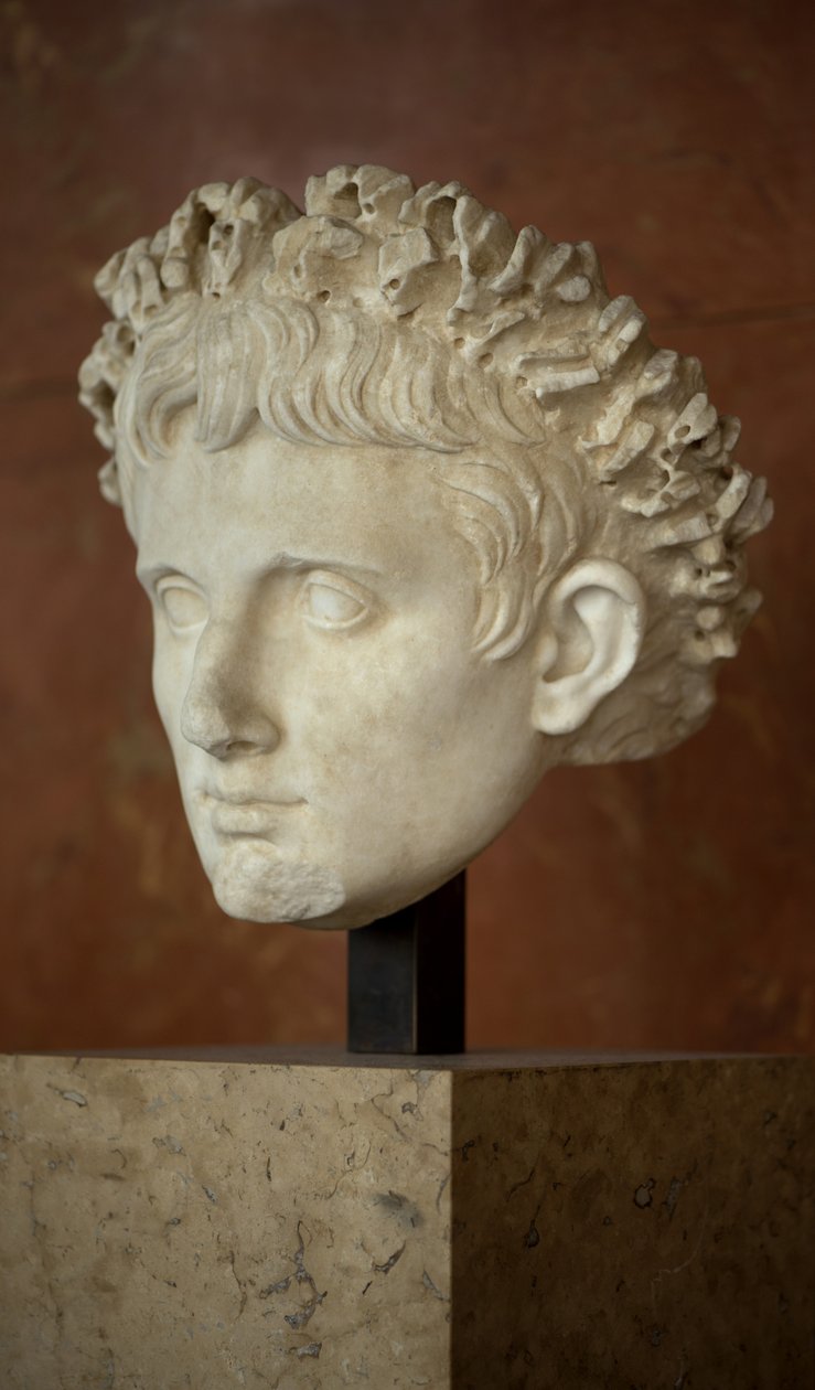 Art Rome Leder af kejser Augustus (63 f.Kr. - 14 e.Kr.) marmor af Roman Roman