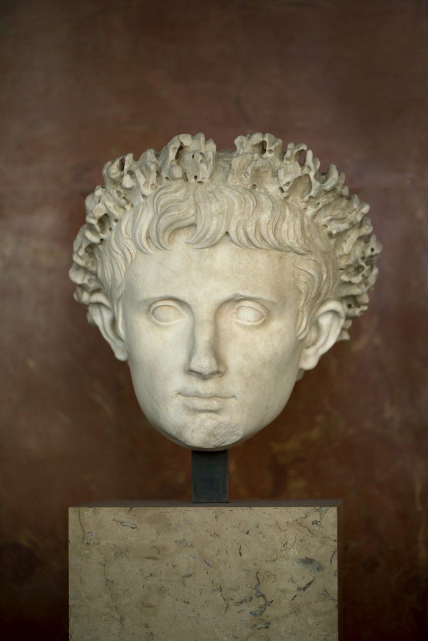 Art Rome Leder af kejser Augustus (63 f.Kr. - 14 e.Kr.) marmor af Roman Roman