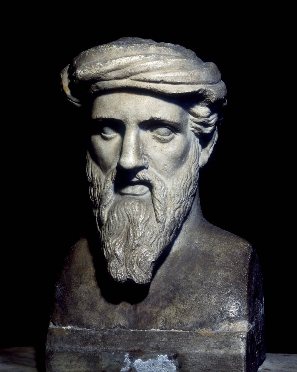 Buste af Pythagoras (6. f.Kr.), Capitolini-museet, Rom. af Roman Roman