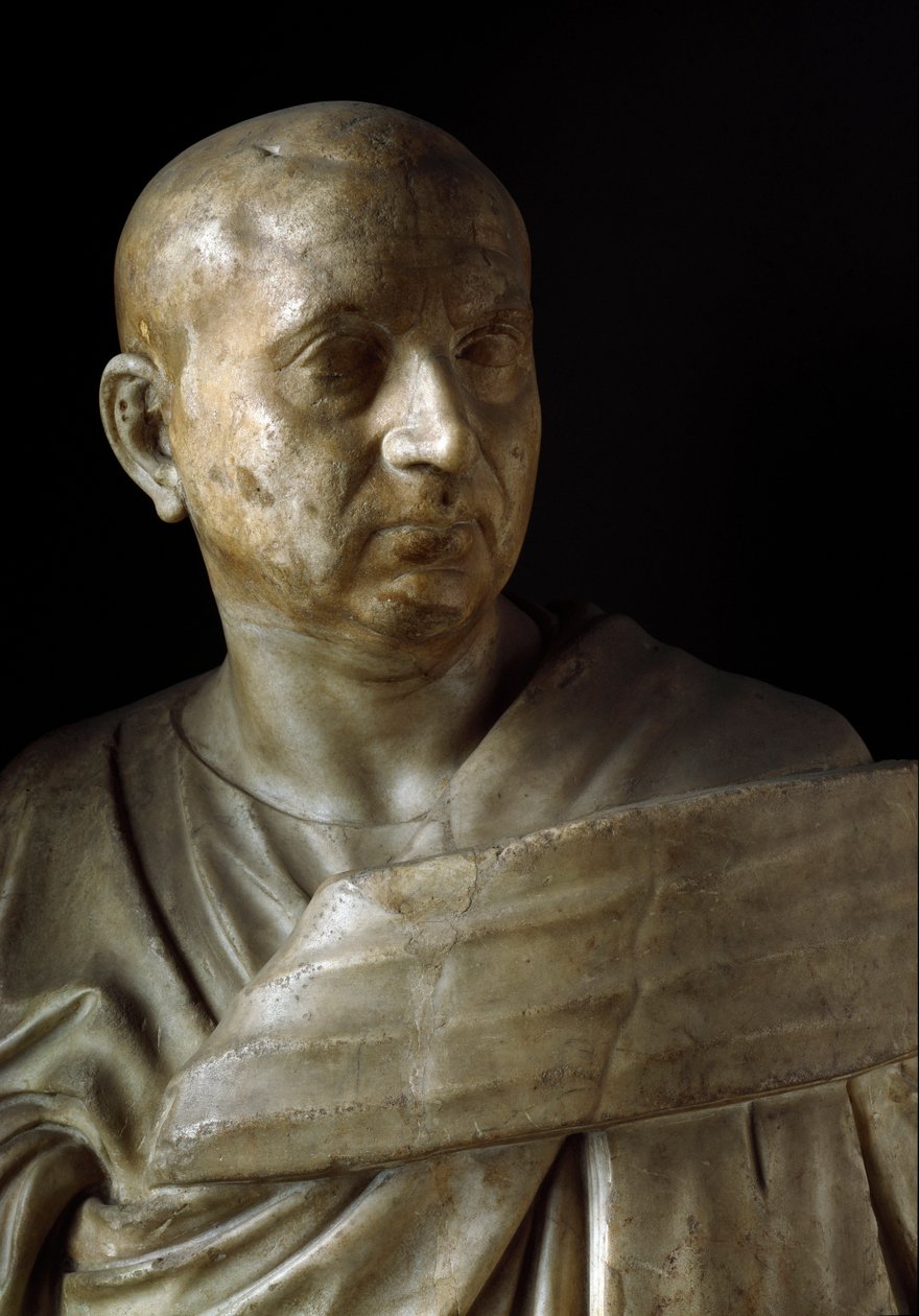 Buste af Scipio den afrikanske (marmorskulptur) af Roman Roman