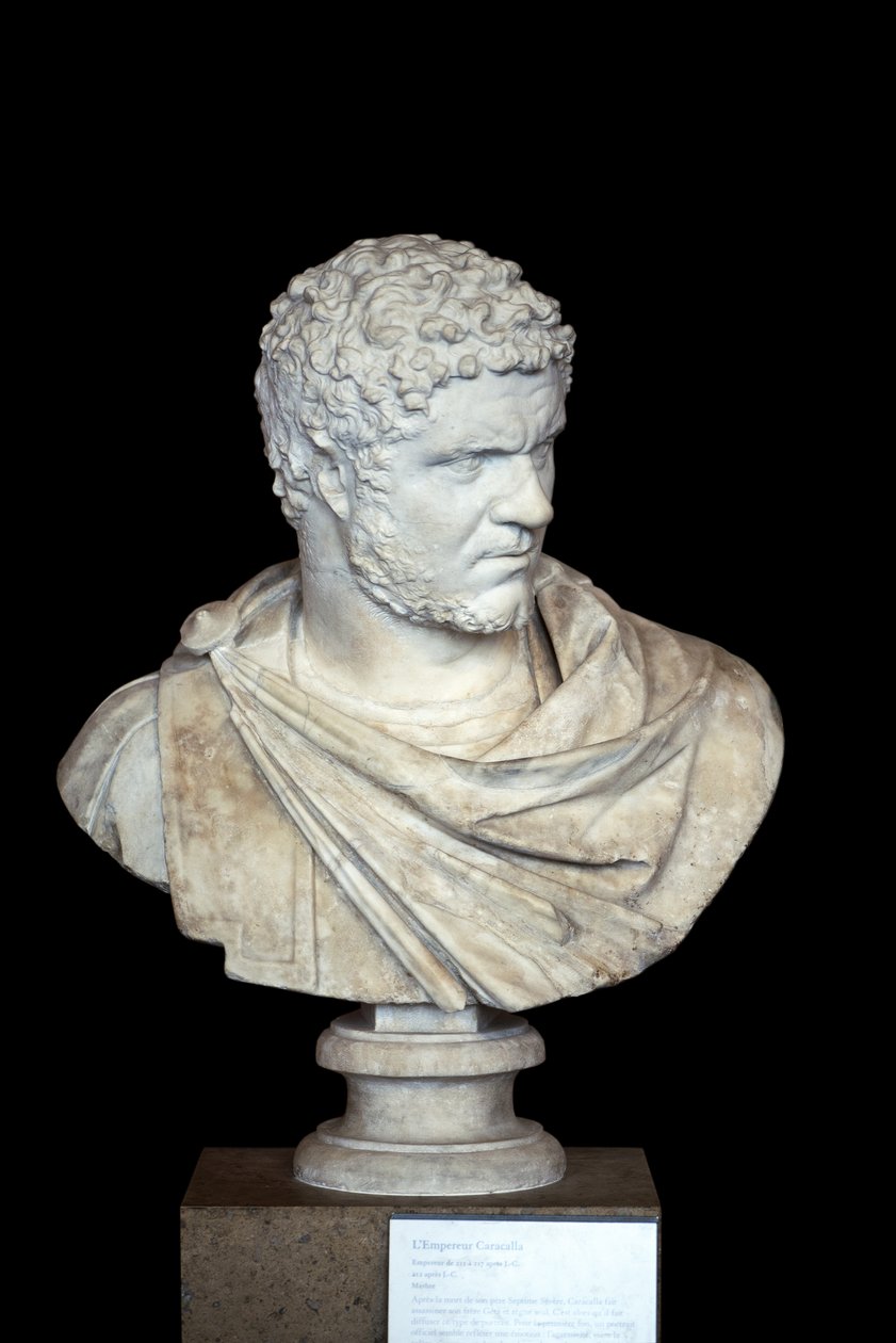 Caracalla (188 - 217 e.Kr.) marmor, romersk kunst af Roman Roman