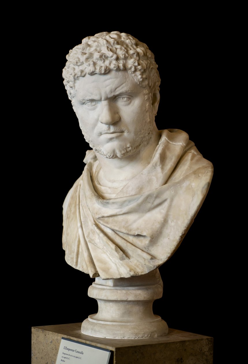Caracalla (188 - 217 e.Kr.) romersk marmorkunst af Roman Roman