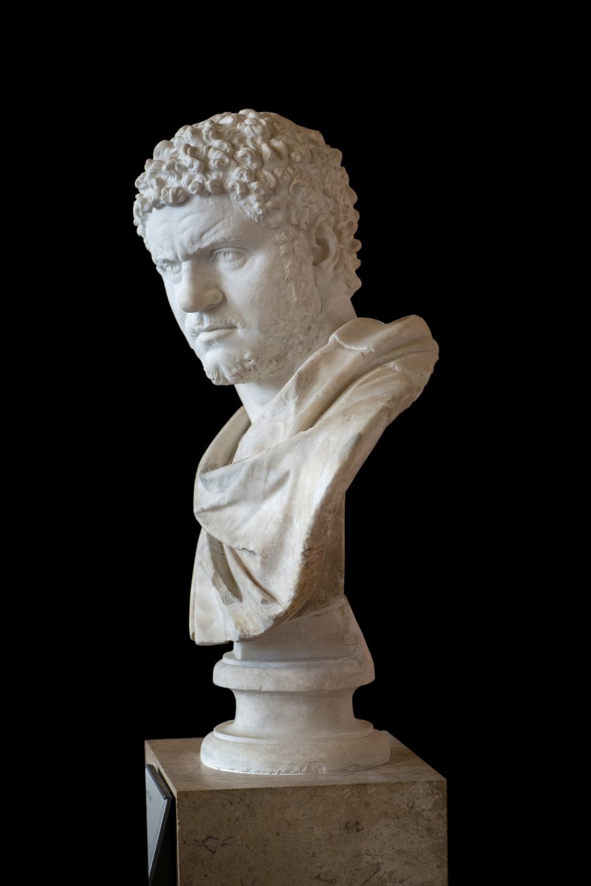 Caracalla (188 - 217 e.Kr.) marmor, romersk kunst af Roman Roman