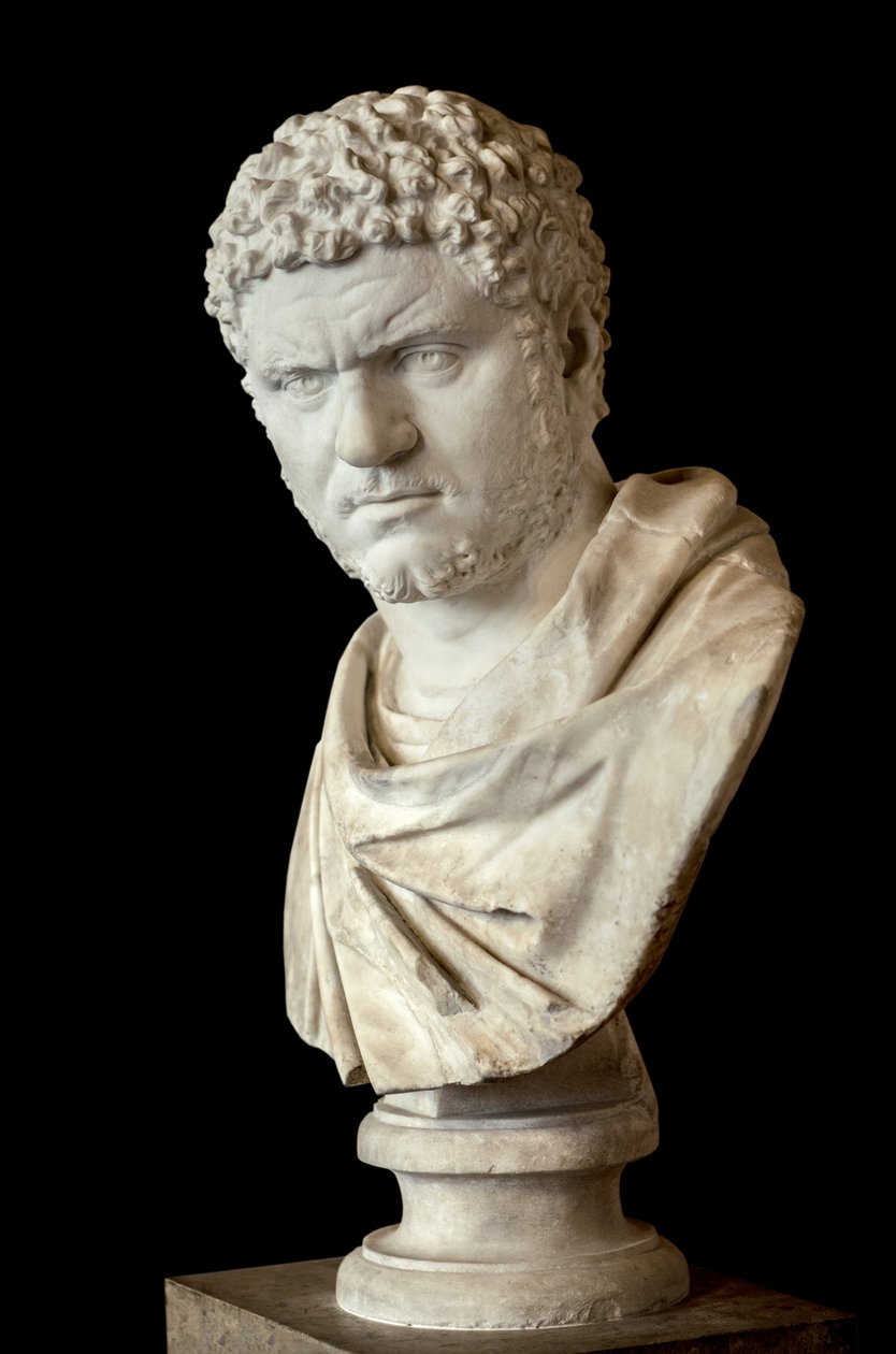 Caracalla (188 - 217 e.Kr.) marmor, romersk kunst af Roman Roman