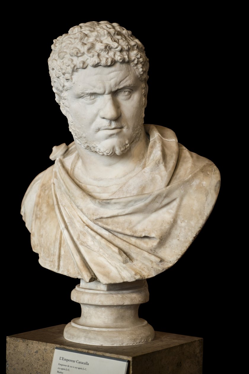 Caracalla (188 - 217 e.Kr.) marmor, romersk kunst af Roman Roman